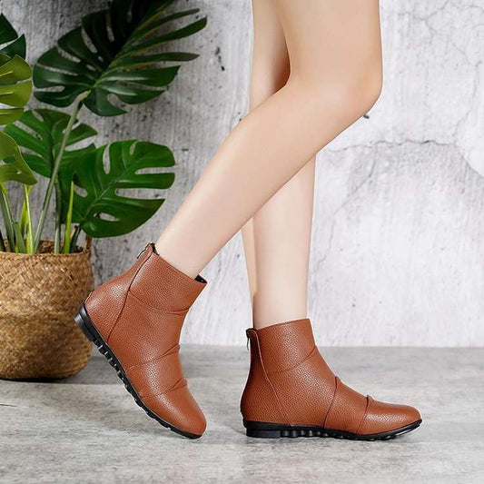 Women's Short Martin Boots – Warm Non-Slip Waterproof Platform Ankle Boots