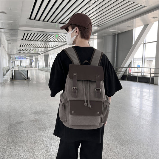 Cordon Retro Canvas Drawstring Backpack