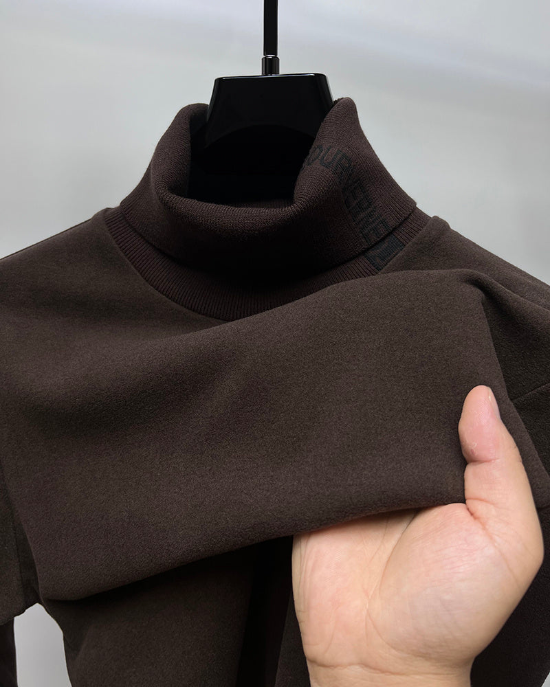 Double-sided Dralon High Lapel Underwear Blouse Autumn And Winter