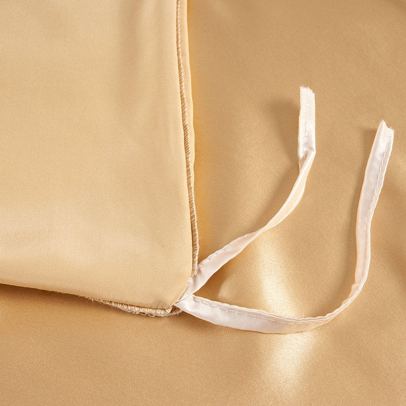 Silk Bed Sheet Fitted Sheet Four-piece Set Nordic Style