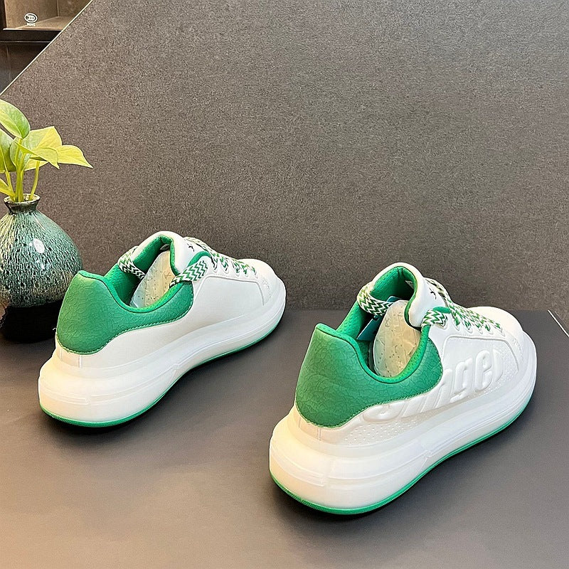 Korean Version Of A Hundred Casual Thick Bottom To Increase The Height Of Spring And Autumn Shoes