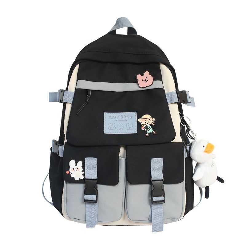 New Cute Female Student Backpack Large Capacity Travel Bag