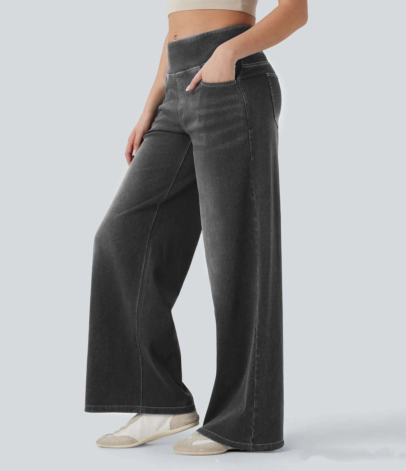 Women's High-Waist Wide-Leg Jeans | 5 Colours | S–5XL | Medium & Short