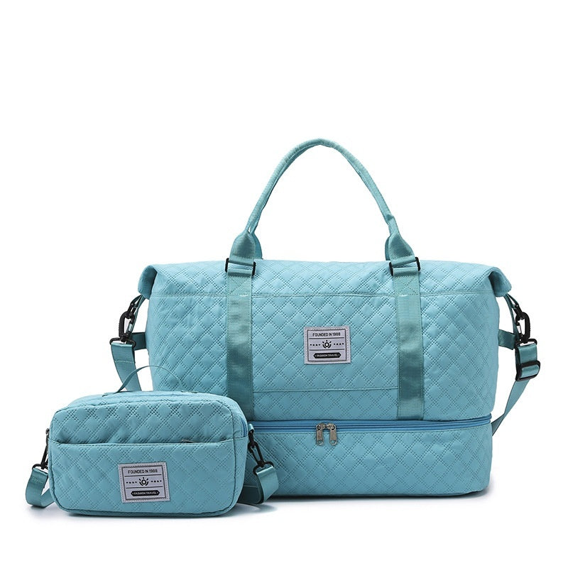 Le Matelassé — Quilted Oxford Crossbody Travel Bag