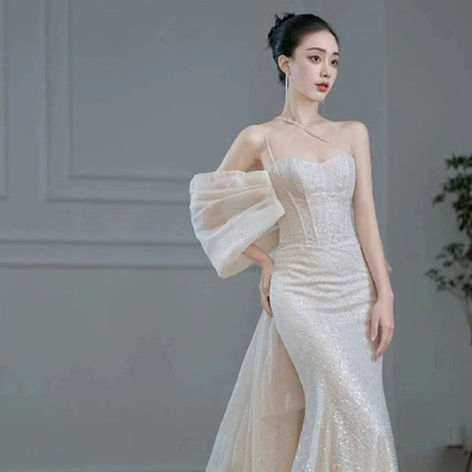 The Sable Fishtail Bridal Gown