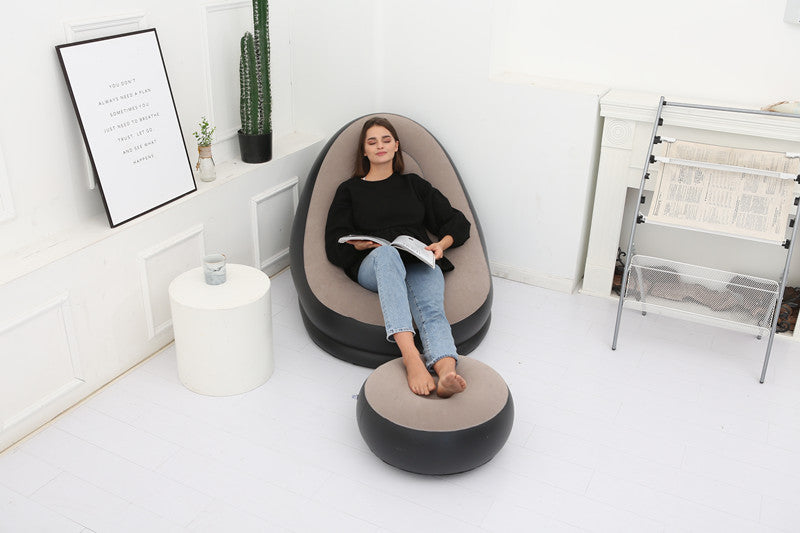 Inflatable Lazy Bean Bag Sofa - Folding Design