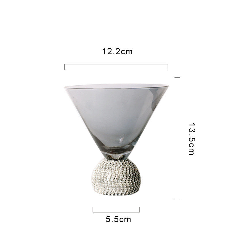 Diamond-Decorated Wine Glass - Luxury Crystal Design