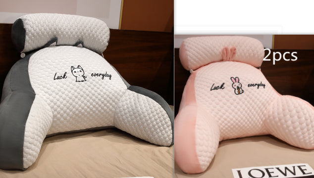 Triangle Reading Cushion - Fluffy Backrest Pillow