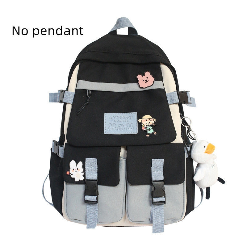 New Cute Female Student Backpack Large Capacity Travel Bag