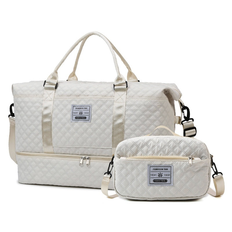 Le Matelassé — Quilted Oxford Crossbody Travel Bag