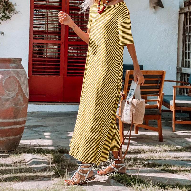 Women's Cotton Pull Frame Mid Dress - Millivan supplies 