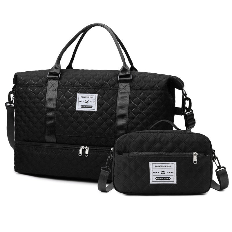 Le Matelassé — Quilted Oxford Crossbody Travel Bag