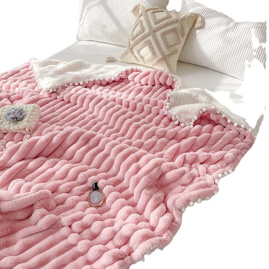 Premium Dehaired Angora Blanket - Luxury Nap Sofa Cover Throw