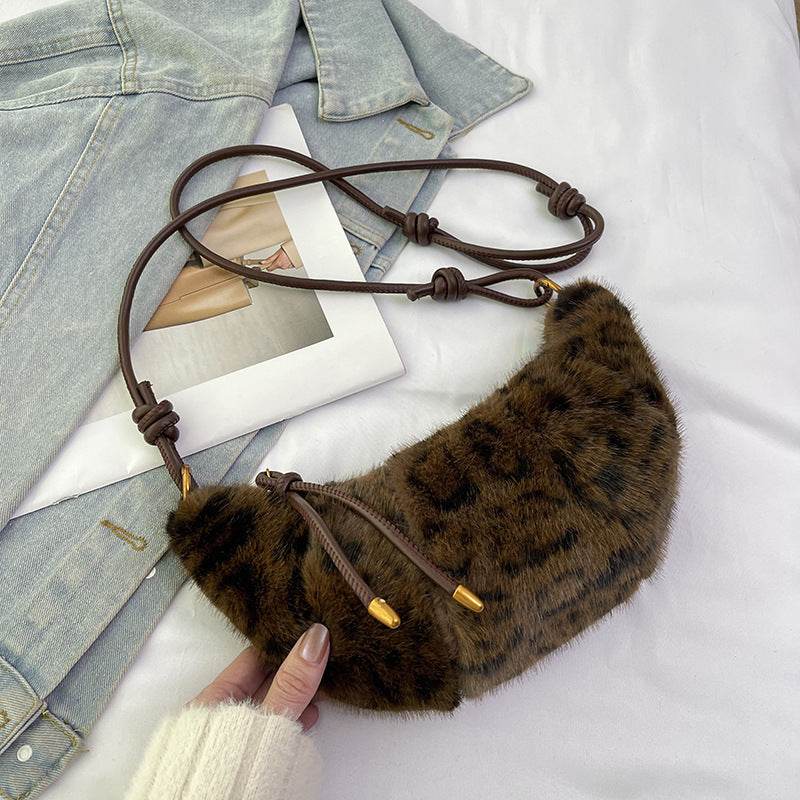 New Fall Winter Fashion Plush Shoulder Bag - Millivan supplies 
