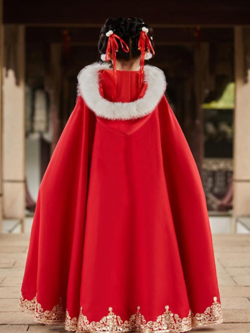 Girls' Thickened Han Suit Autumn And Winter Ancient New Year Dress