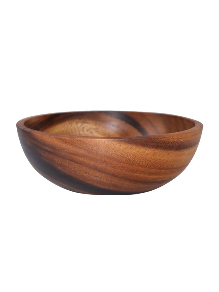 Natural Wooden Bowl - Handmade Salad & Fruit Bowl