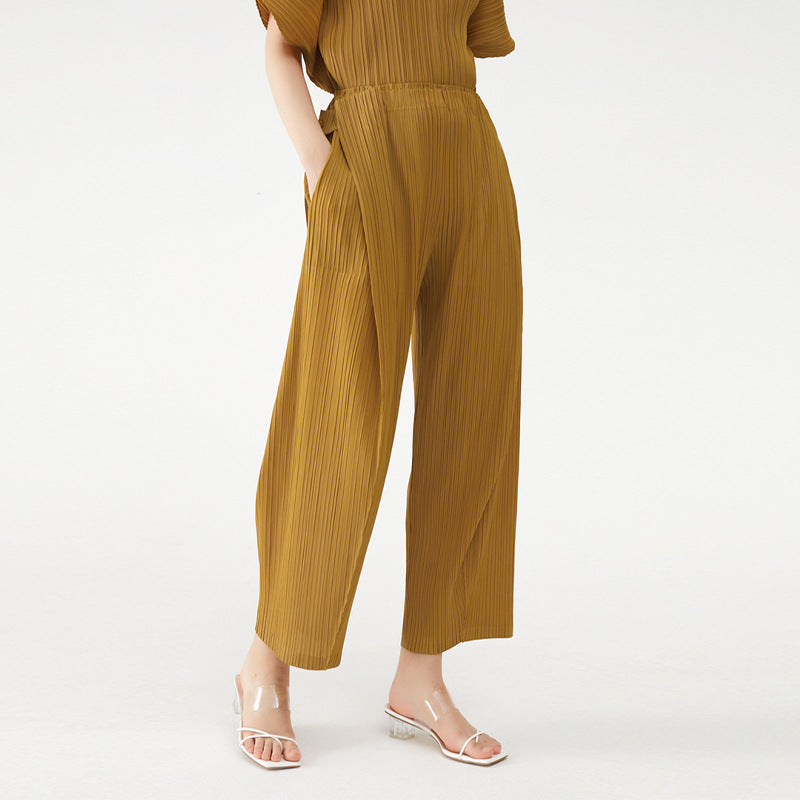 The Pantalon Drapé Plissé