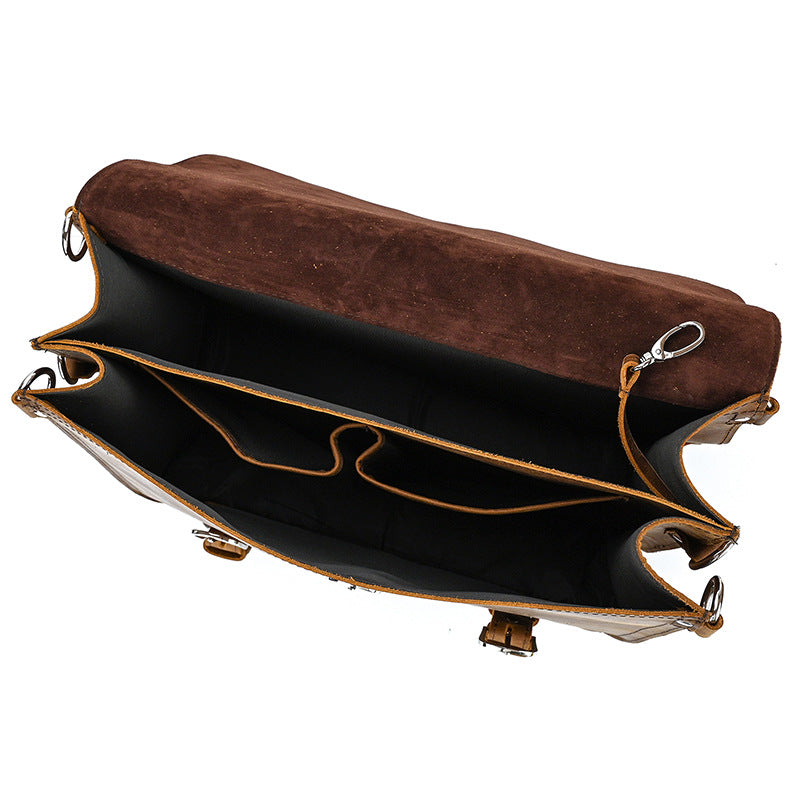 Maverick Crazy Horse Leather Travel Duffle Bag