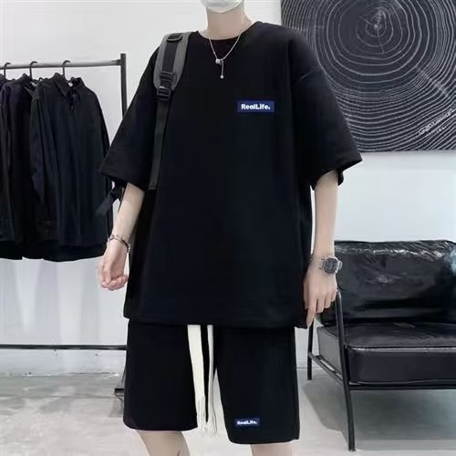 Men's Waffle Texture Short Sleeve & Shorts Sports Set – Casual Leisure Co-ord