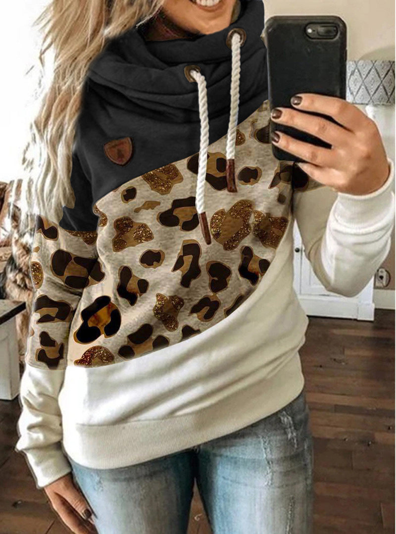 Unisex Printed Hooded Fleece Sweatshirt - Adult Loose Fit