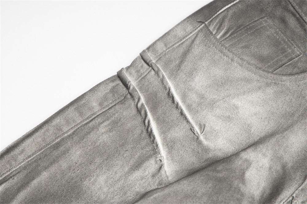 Fashion Personality Wide Leg Mopping Jeans For Men