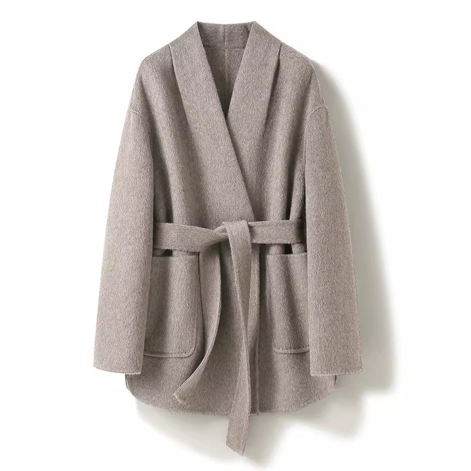 Gray robe on a white background