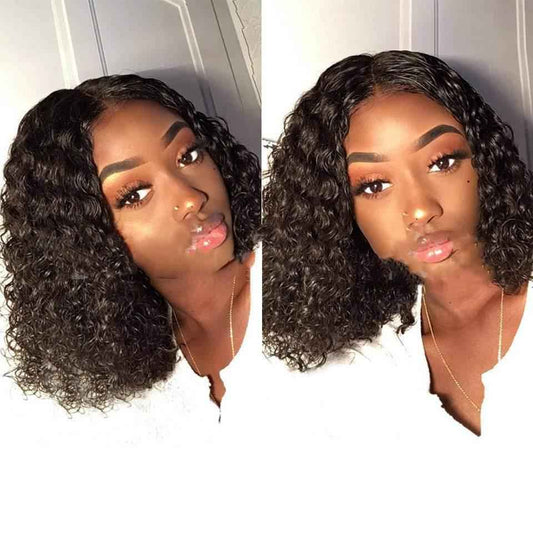 Burmese Long Curly Human Hair Wig