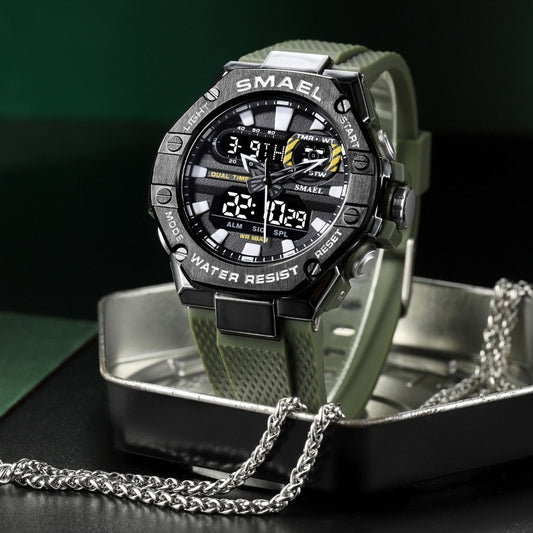 Men's Digital Alloy Electronic Watch - 47mm