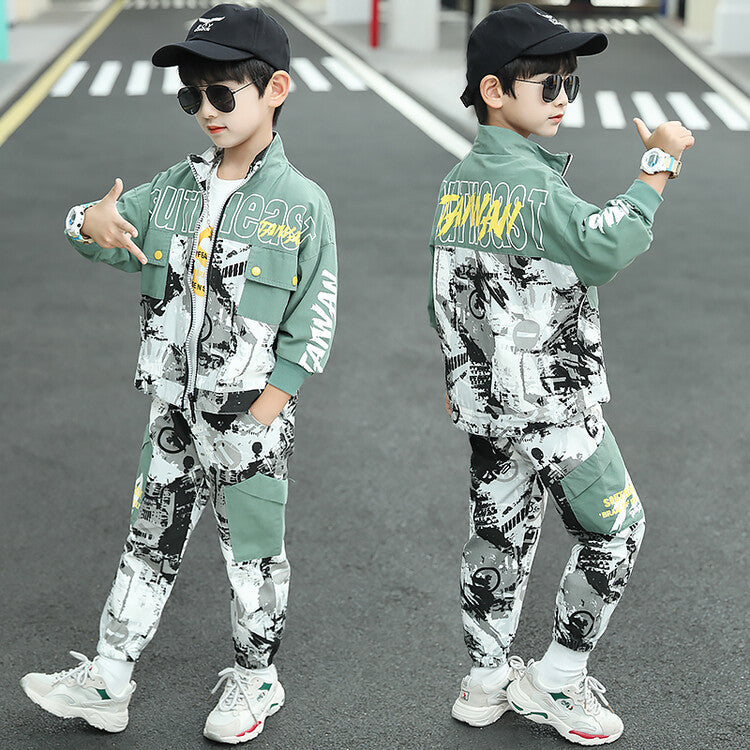 Children's Fashion Casual Exercise Sweater Pants Suit