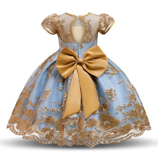 Girls' puffy princess dress