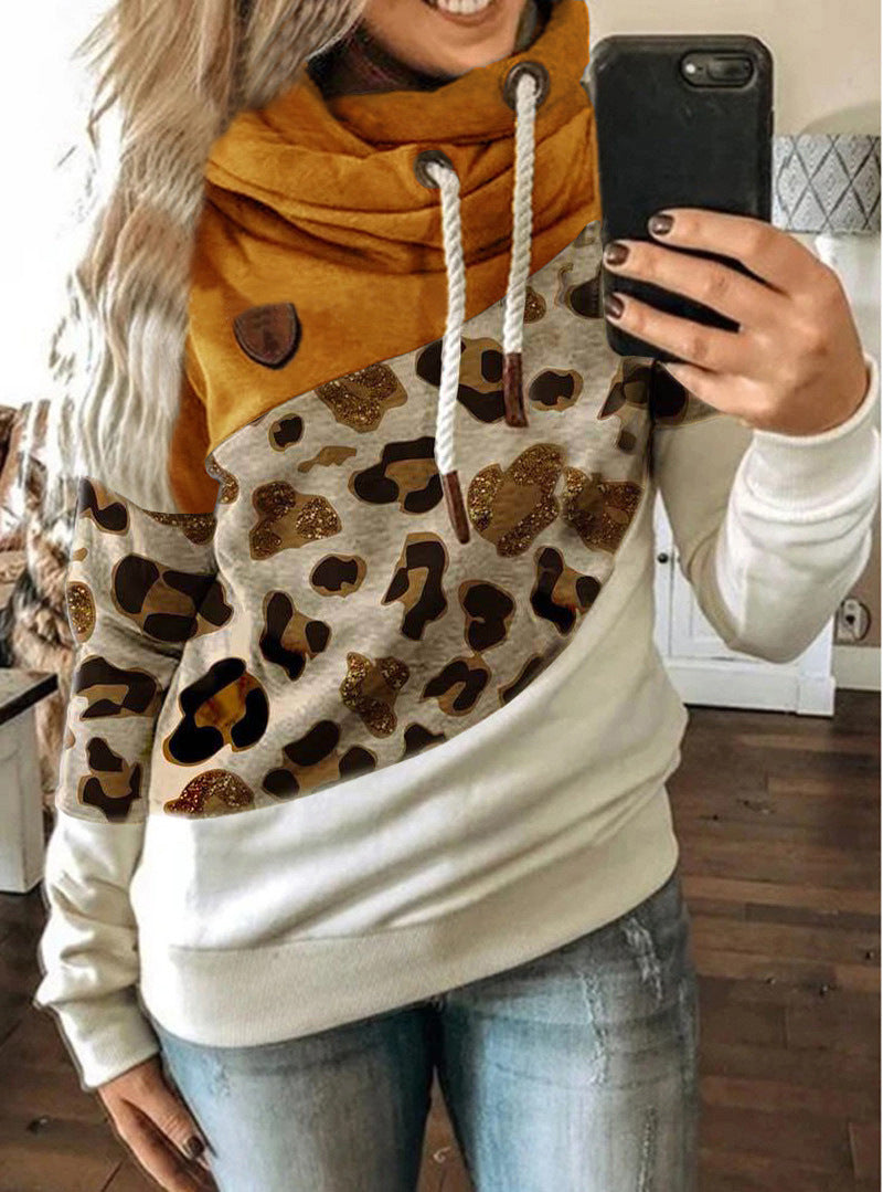Unisex Printed Hooded Fleece Sweatshirt - Adult Loose Fit