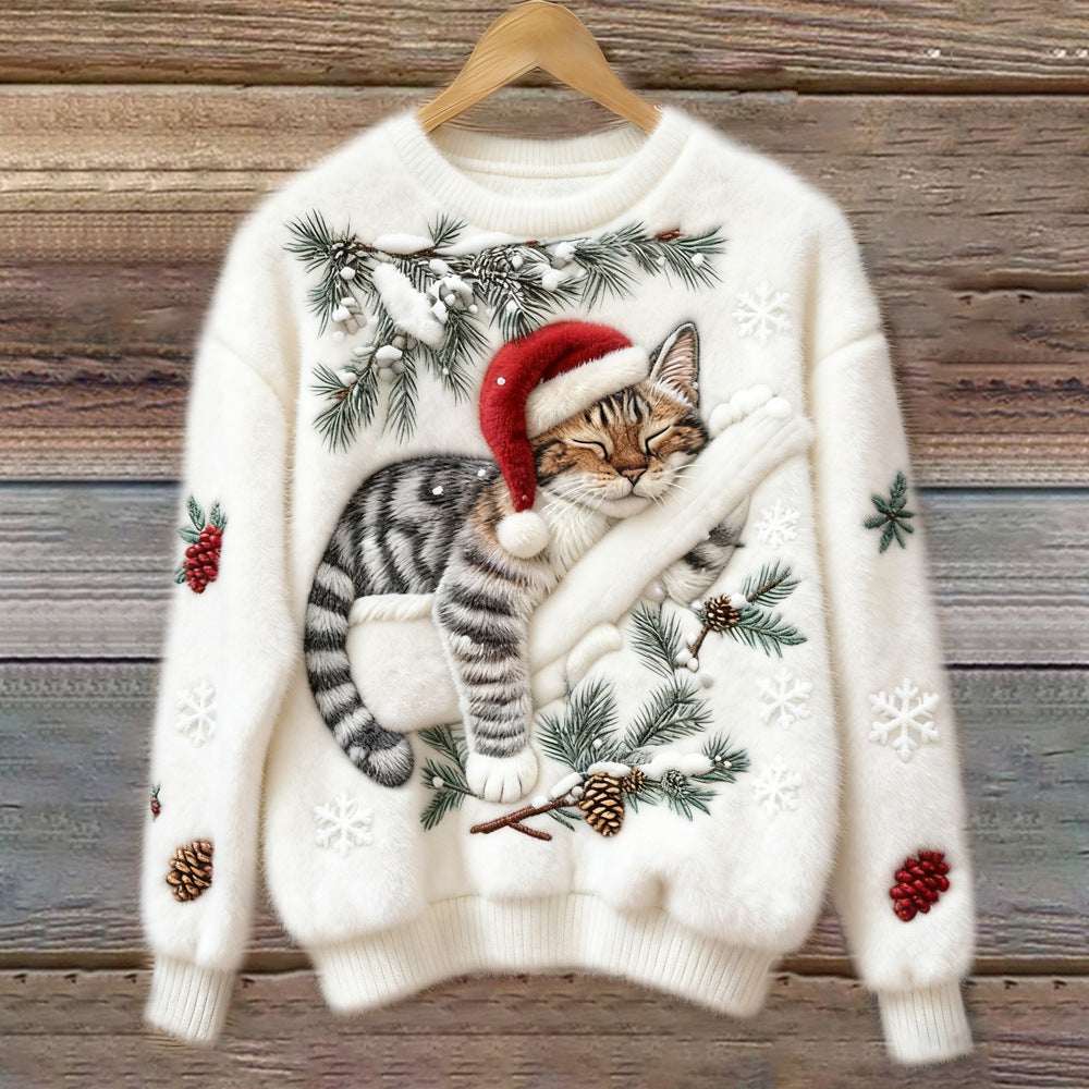 Women's 3D Digital Print Long-Sleeve Top