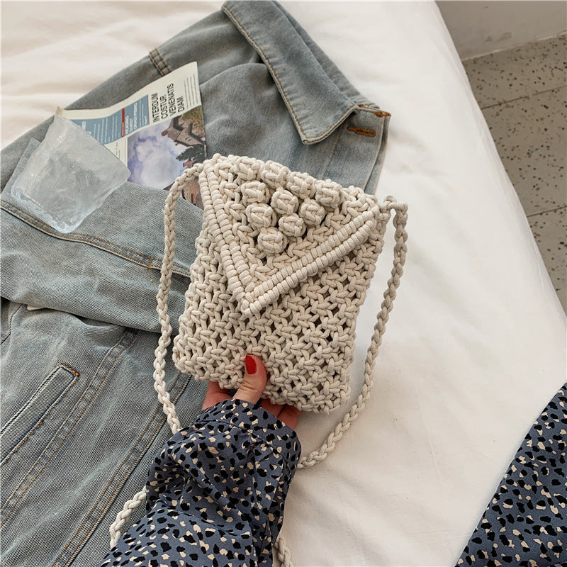 Western-Style Wool Square Messenger Bag - Women's Trendy Shoulder Bag