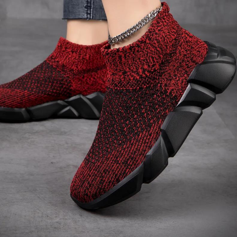 Women's Thick-Sole Sock Sneakers - Plus Size Casual Shoes