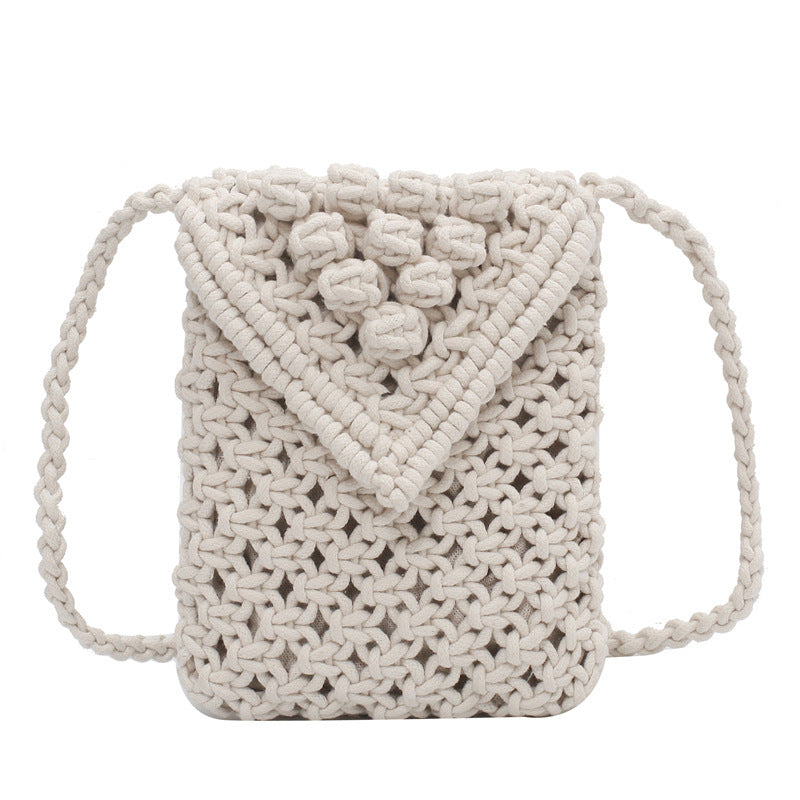 Western-Style Wool Square Messenger Bag - Women's Trendy Shoulder Bag