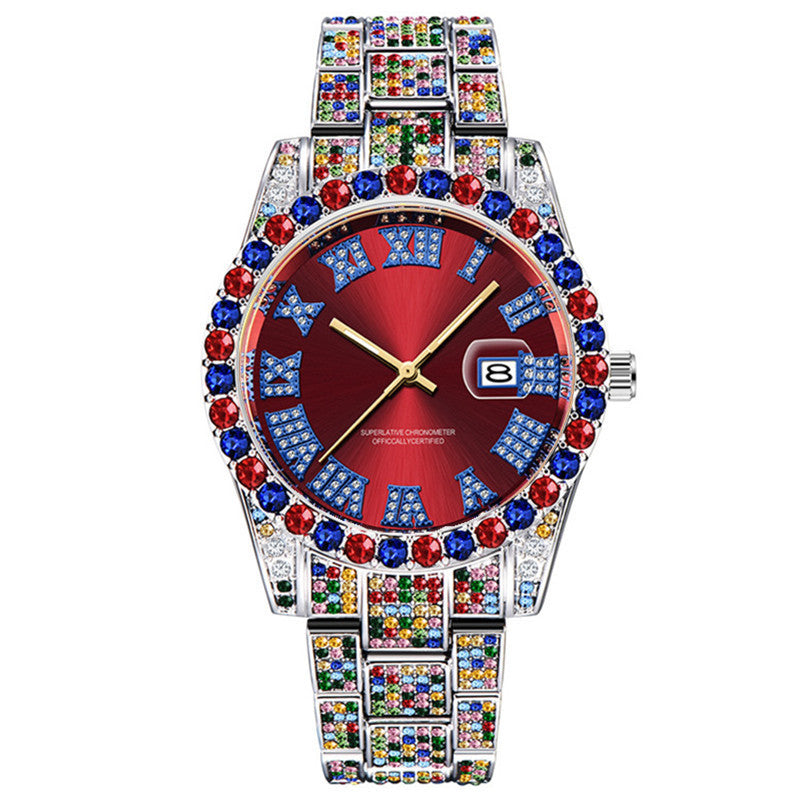 Men's Hip Hop Diamond Watch - 43mm Quartz