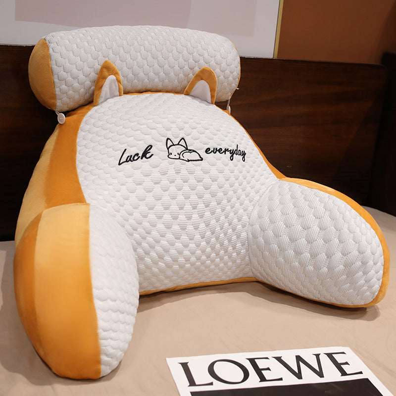 Triangle Reading Cushion - Fluffy Backrest Pillow