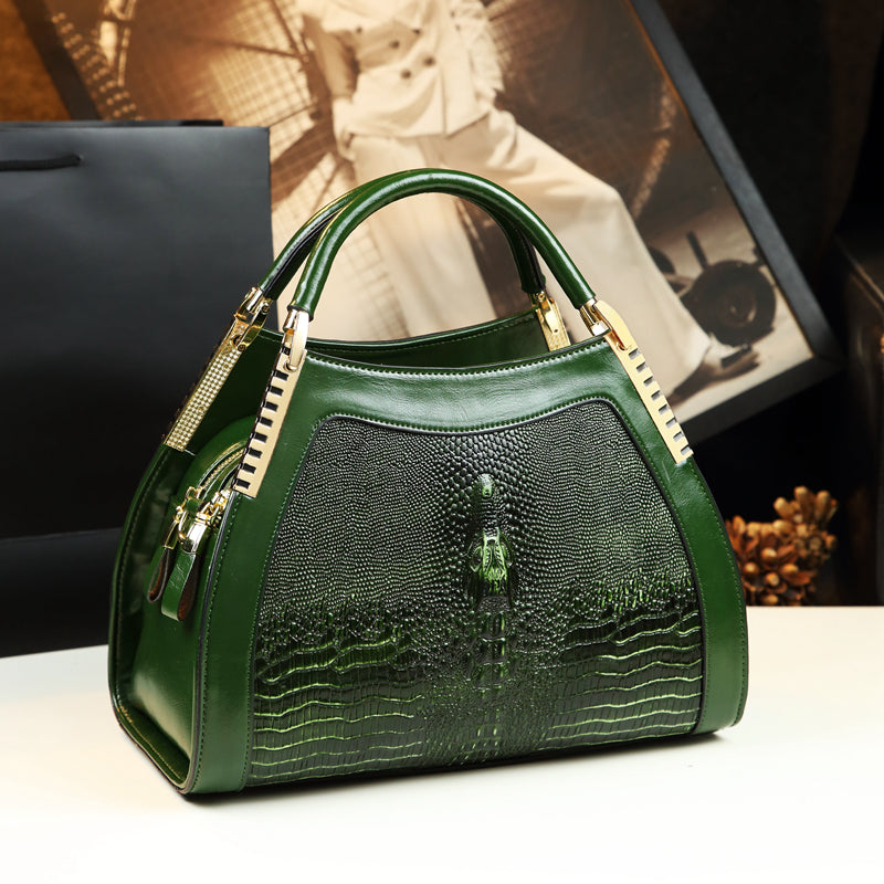 Maison Croc Structured Shoulder Bag
