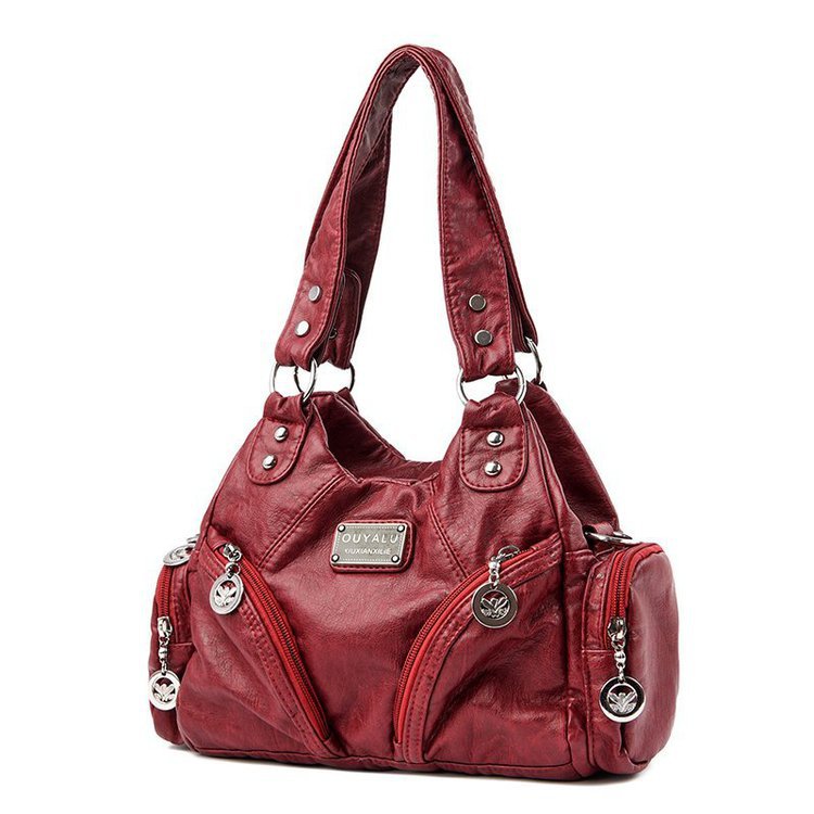Diagonale Vintage PU Crossbody Shoulder Bag