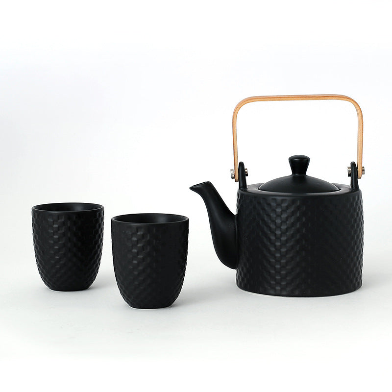 Modern Japanese Ceramic Tea Set - White Porcelain