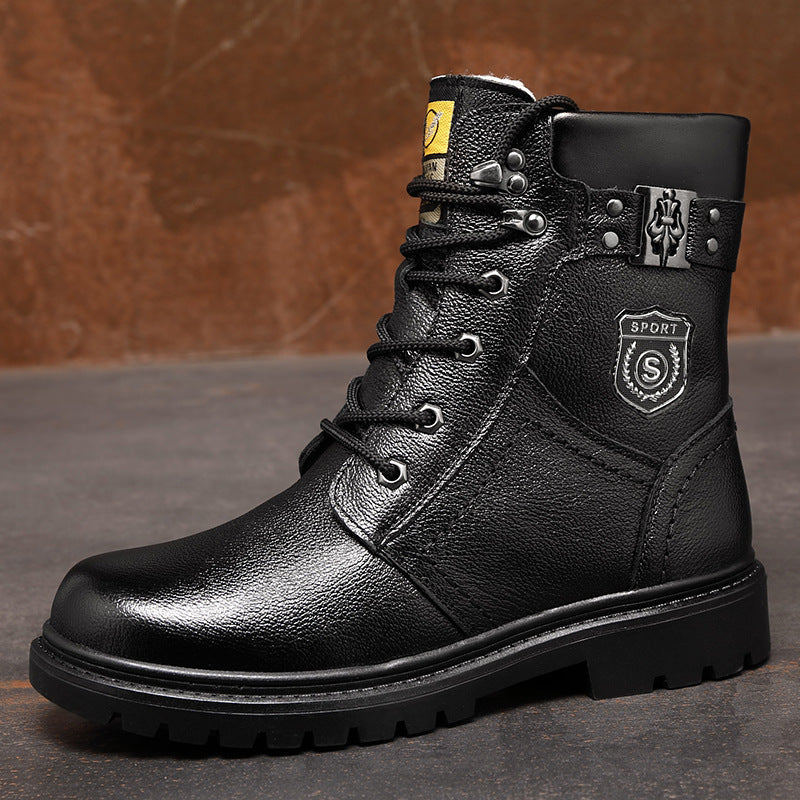 Plus Fleece Warm Cotton Boots - High Top Winter Boots
