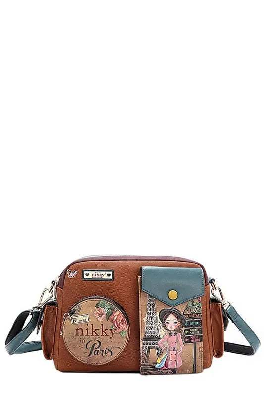 Nicole Lee USA multi-pocket messenger bag in [color] - designer crossbody bag with multiple compartments for organization - premium quality handbag for women - Millivan Supplies