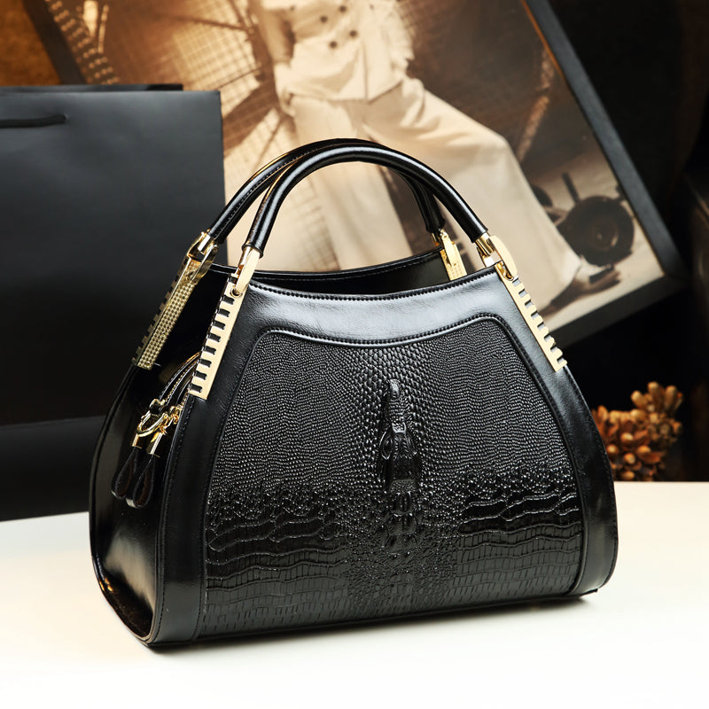 Maison Croc Structured Shoulder Bag