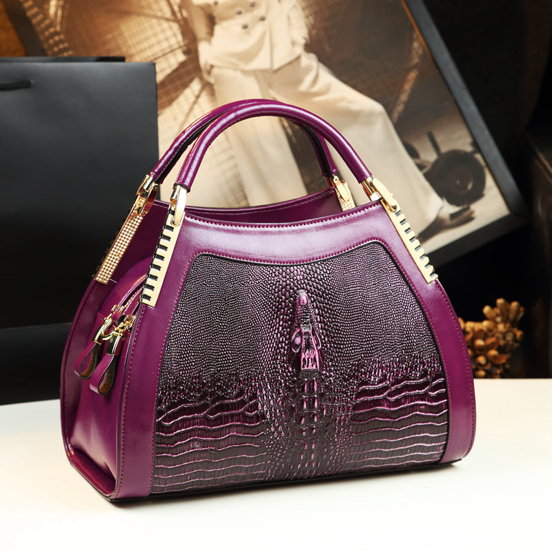 Maison Croc Structured Shoulder Bag