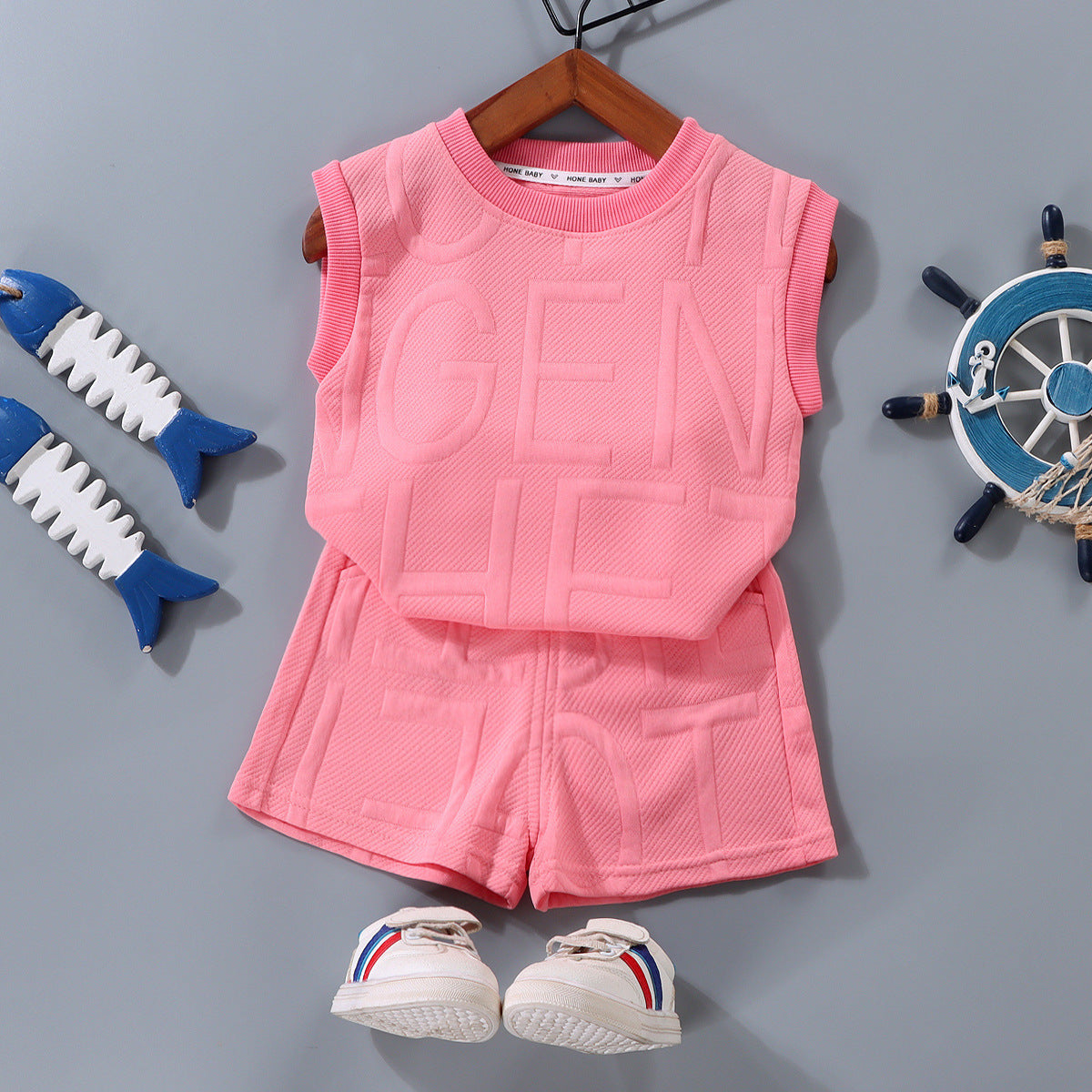 Stylish Baby Vest & Shorts Set - Western Style Summer Outfit