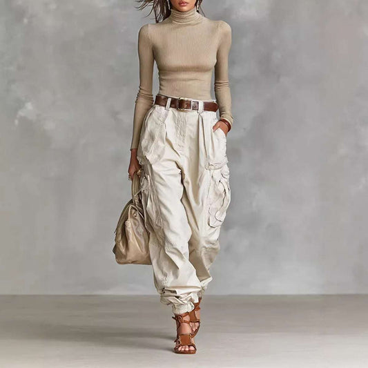 Women's High-Waist Loose Wide-Leg Trousers | 12 Colours | S–2XL