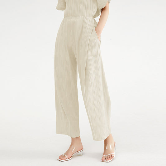 The Pantalon Drapé Plissé