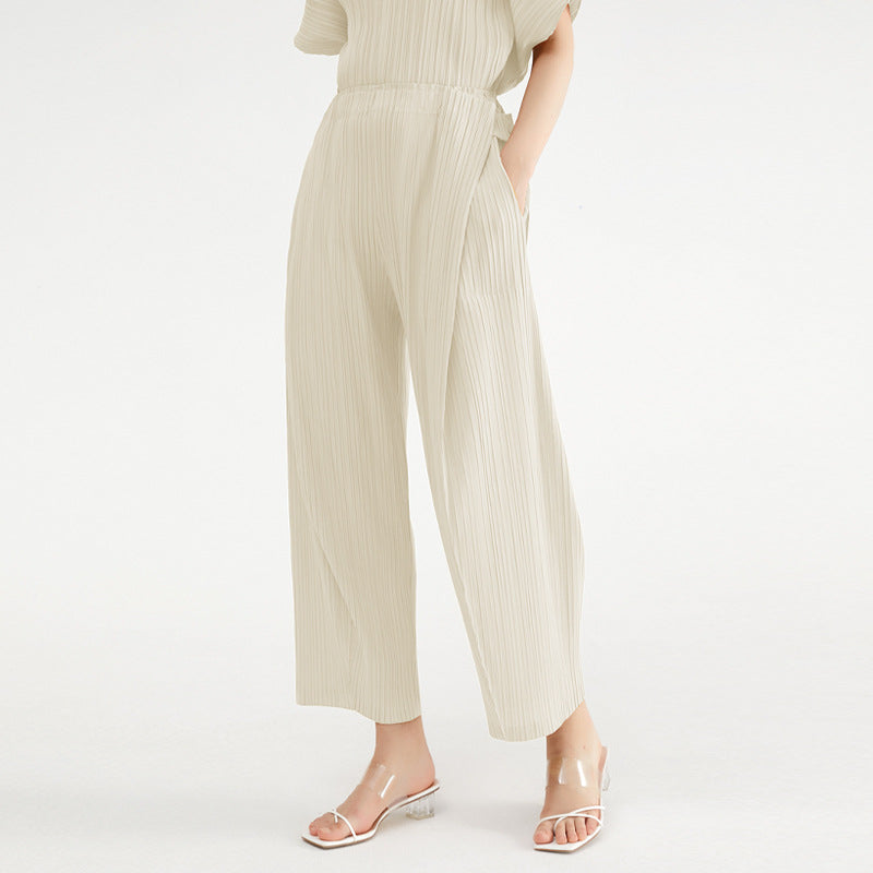The Pantalon Drapé Plissé
