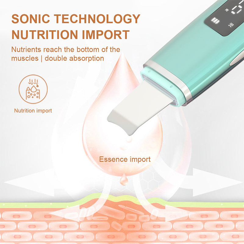 Ultrasonic Blackhead Remover - LED Facial Cleansing Device