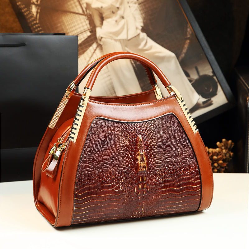 Maison Croc Structured Shoulder Bag